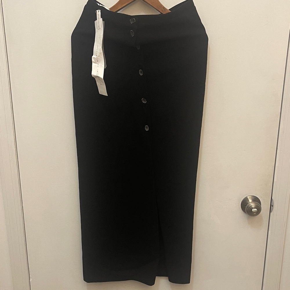 Wool blend  Black Button-Down Skirt nwt Primodal is primitive